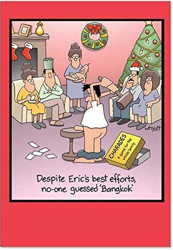 Nobleworks 12 Funny Cartoon Cards For Christmas Adult Holiday Humor
