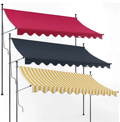 New Design Windproof Retractable Free Standing Height Adjustable Awning