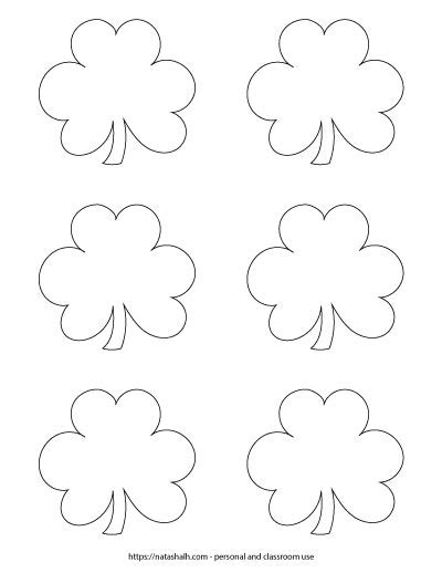 Free Printable Shamrock Templates Includes Green Shamrocks The 709