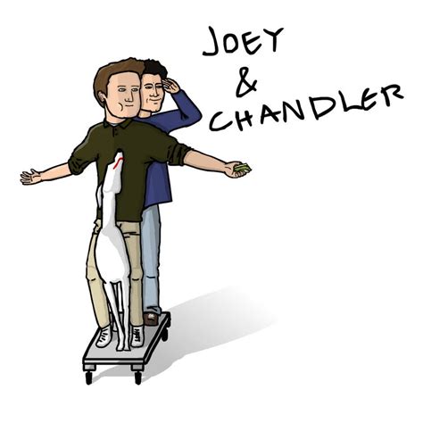 Quick Draw 6 Friends I Joey And Chandler By Sheep Mooseart On