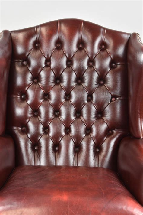 Wingback chairs and wingback armchairs make a sophisticated statement in your living room or home office with a classic wingback armchair. Ox Blood Red Leather Wing Back Armchair at 1stdibs