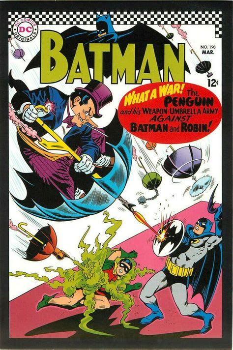 Postcard Art Of Vintage Dc Comics Batman 190 March 1967 Batman Comic