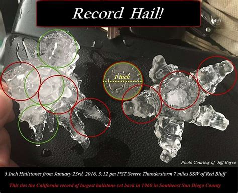 Record Size Hail Bombards Northern California Sfgate