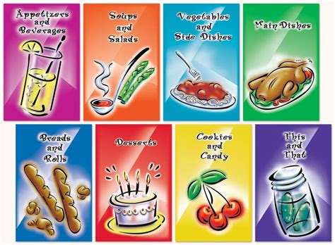 Free coloring pages to print for kids! 4 Best Free Printable Cookbook Dividers - printablee.com