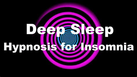Deep Sleep Hypnosis For Insomnia Youtube