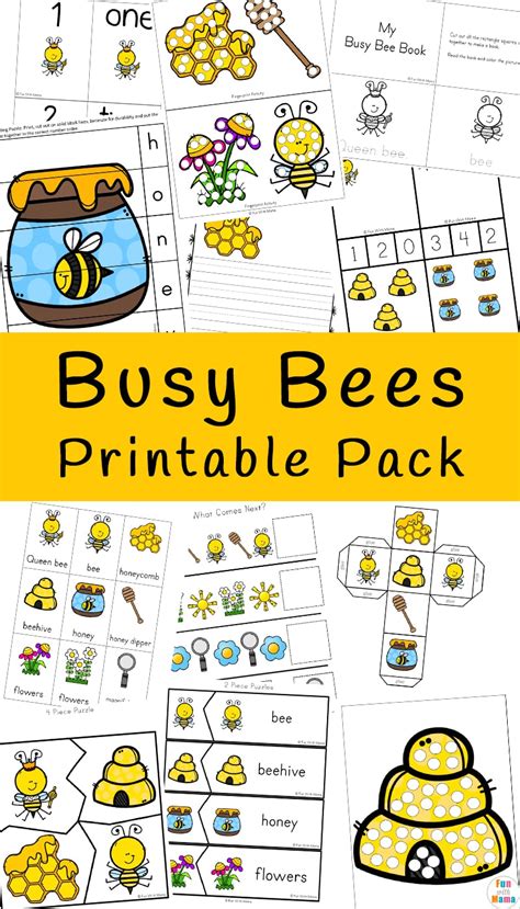 Free Printable Bee Worksheets