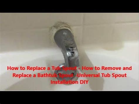 Home » living » bathroom » how to remove a tub spout. How to Replace a Tub Spout How to Remove and Replace a ...