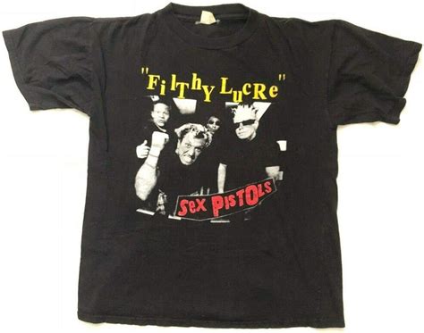 Pto Vintage Sex Pistols 1996 Filthy Lucre Tour T Shirt Tshirt Original