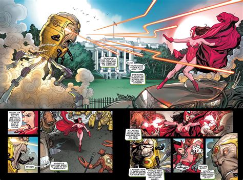 Scarlet Witch Miss Marvel And Spider Woman Vs Modok Comicnewbies