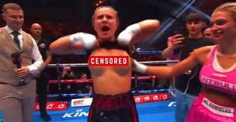 daniella hemsley s flashing celebration explained will the boxer be suspended