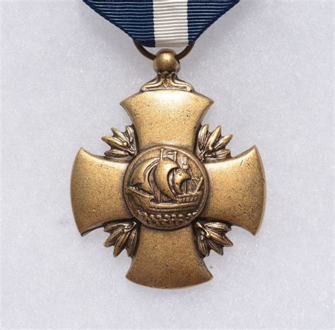 Close Up View Of The Navy Cross Medal Cross Medal Navy Cross Medal