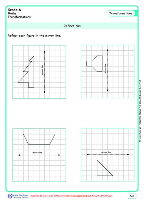 Reflections Worksheet 1 Answers