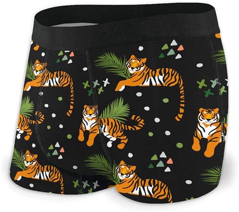 Bohemian Tigers Mens Underwear Breathable Boxer Brief Soft Comfortable