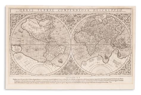 Sold At Auction Mercator Rumold Orbis Terrae Compendiosa Descriptio