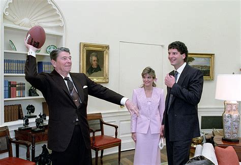 Filepresident Ronald Reagan Throwing A Football During A Photo Op With Football Player Bernie