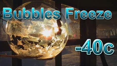 Frozen Bubbles Freeze at -40c | Frozen bubbles, Bubbles ...