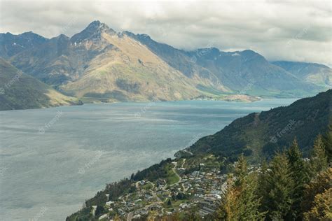 Free Photo Aerial View Of Queenstown In South Island New Zealand
