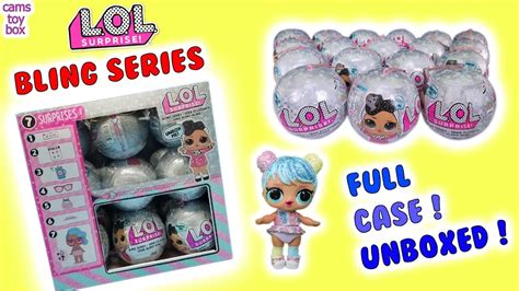 Unboxing Lol Surprise Dolls Bling Series Full Case New Toys Glitter