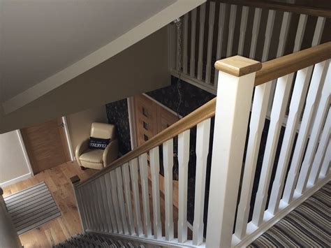 Ackworth house stairs design gallery. Basic staircase with oak handrail and pine stop chamfered spindles homify rustic style corridor ...