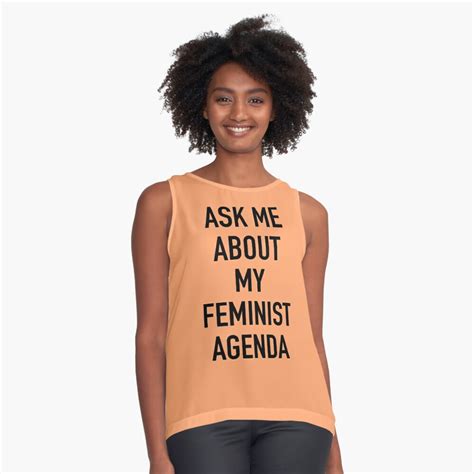 Ask Me About My Feminist Agenda Marvel Sleeveless Top For Sale By