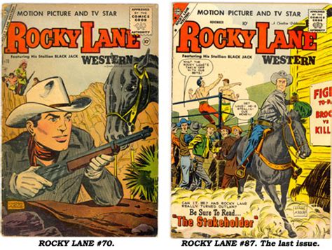 Rocky Lane Comic Book Cowboys By Boyd Magers