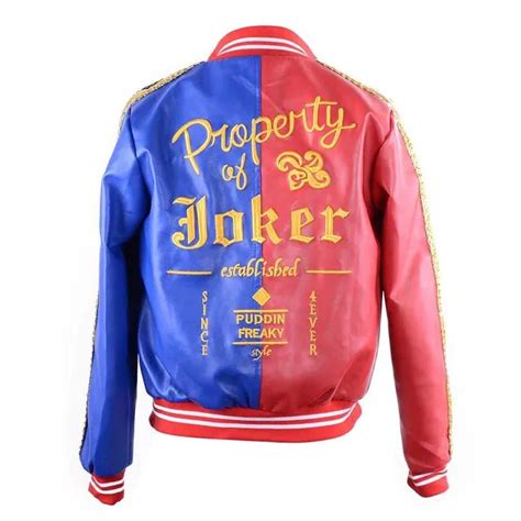 Deluxe Harley Quinn Jacket Property Of Joker Embroidery Jacket Suicide