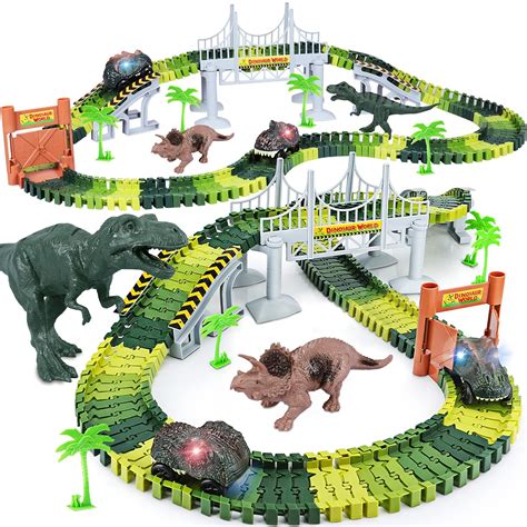 Toyk Building Childrens Dinosaur Race Track