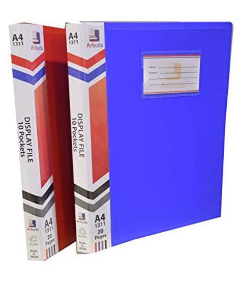 Display Book Arbuda Clear Folder Plastic File Display Presentation File