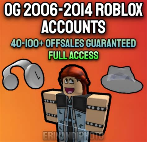 Og Roblox Accounts 40 100 Offsaleslims Guaranteed 2006 2014