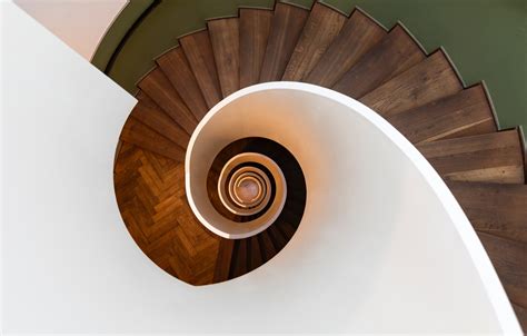 Wallpaper Spiral Staircase Switzerland Zurich Pascal Meier Images