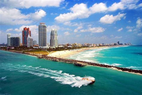 Aerial View Of South Miami Beach Treasure Earth Prize