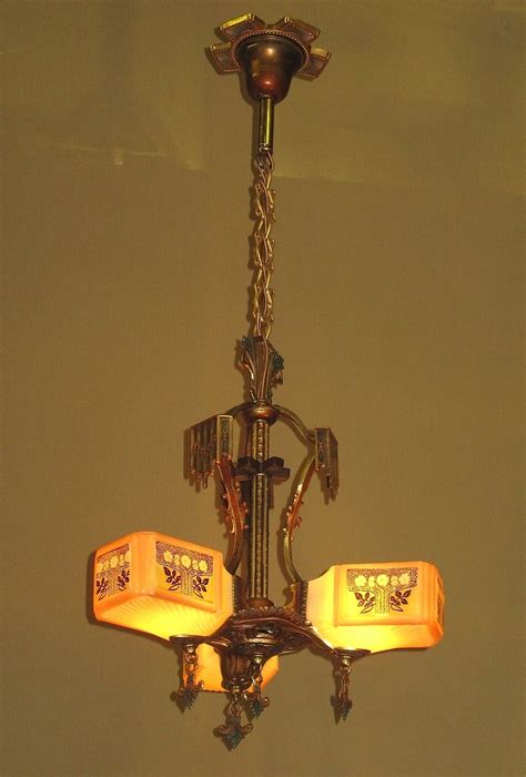 Maybe you would like to learn more about one of these? Gill Three-Light Ceiling Fixture with Original Colors and ...