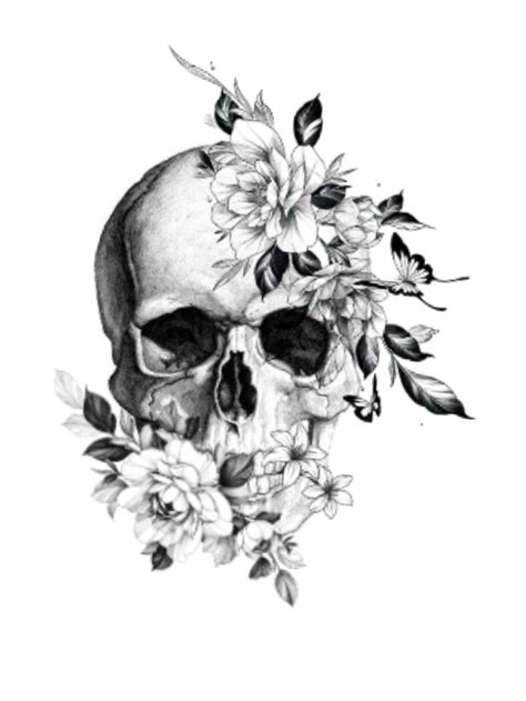 Pin By Jamie Medeiros Batty On My Style Floral Skull Tattoos