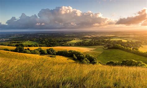 England United Kingdom Landscape Nature Morning Dawn Sky Clouds Of The