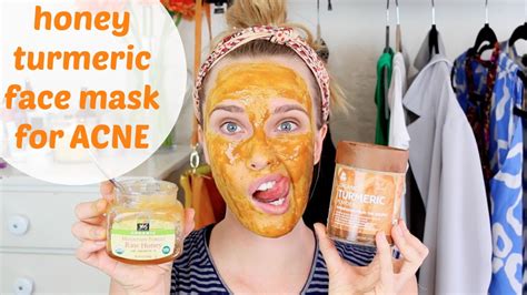 Diy Honey Turmeric Face Mask For Acne Youtube