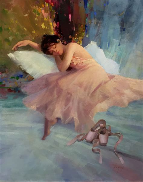 Danse Finale By Hagop Keledjian Oil Painting Of Ballet Dancer