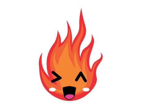 Cute Fire Cartoon Character 21468268 Png