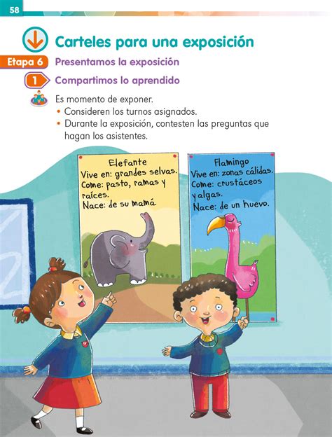 Lengua Materna Español Primer Grado 2020 2021 Página 58 De 225