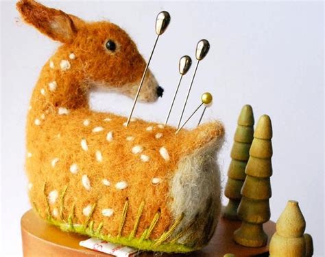 Needle Felted Whimsy By Missbumbles On Etsy Yarn Crafts Felt Crafts
