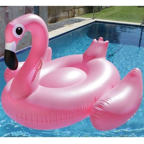 Giant Inflatable Flamingo Pool Float In Pink 120cm Buy Pool Loungers