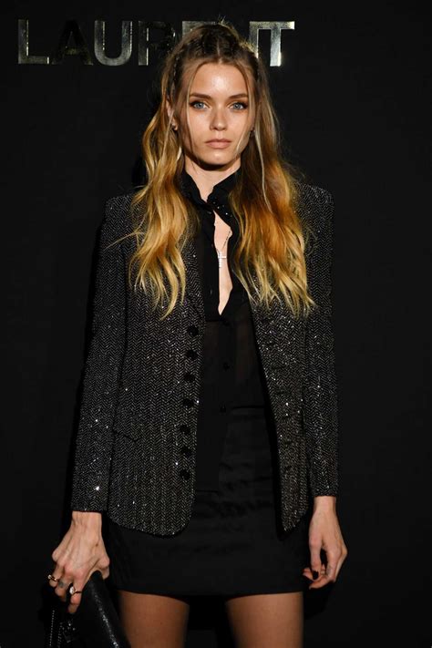 Abbey Lee Kershaw Attends The Saint Laurent Show During Paris Fashion