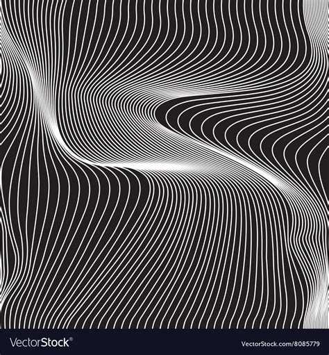 Abstract Wavy Lines Seamless Royalty Free Vector Image