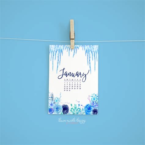 January Clip Art For Calendars Calendar Template 2023