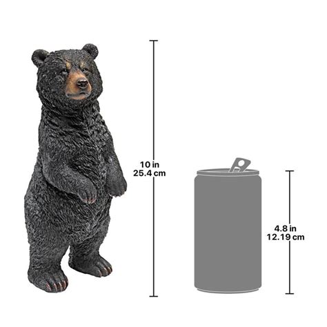 Walking And Standing Black Bear Statues Standing Qm24216001 Design