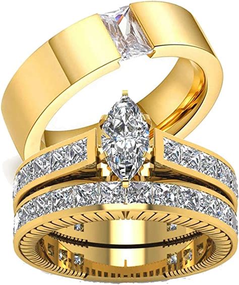 Gy Jewelry His And Hers Wedding Ring Sets Couples Matching Rings Women