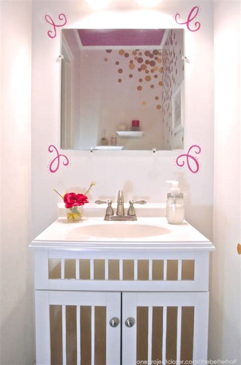 Contact paper is an adhesive paper used as a covering or lining. Bathroom Makeover with Con-Tact Paper