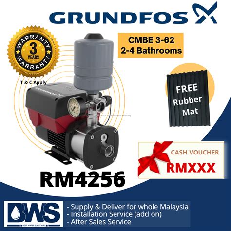 Grundfos Cmbe Hp Variable Speed Water Booster Pump Best Price