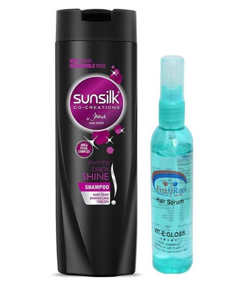 Sunsilk Stunning Black Shine Shampoo with Pink Root Hair ...