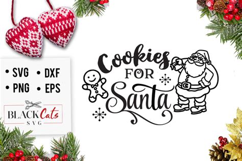 Cookies for Santa SVG By BlackCatsSVG | TheHungryJPEG.com