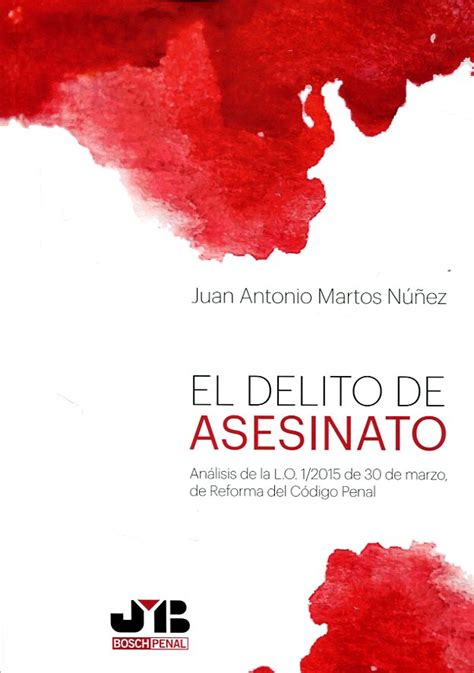 Libro El Delito De Asesinato 9788494698712 Martos Núñez Juan Antonio · Marcial Pons Librero